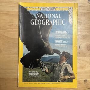 Vintage National Geographic May 1971 Mexico Leningrad Buck Island Condors